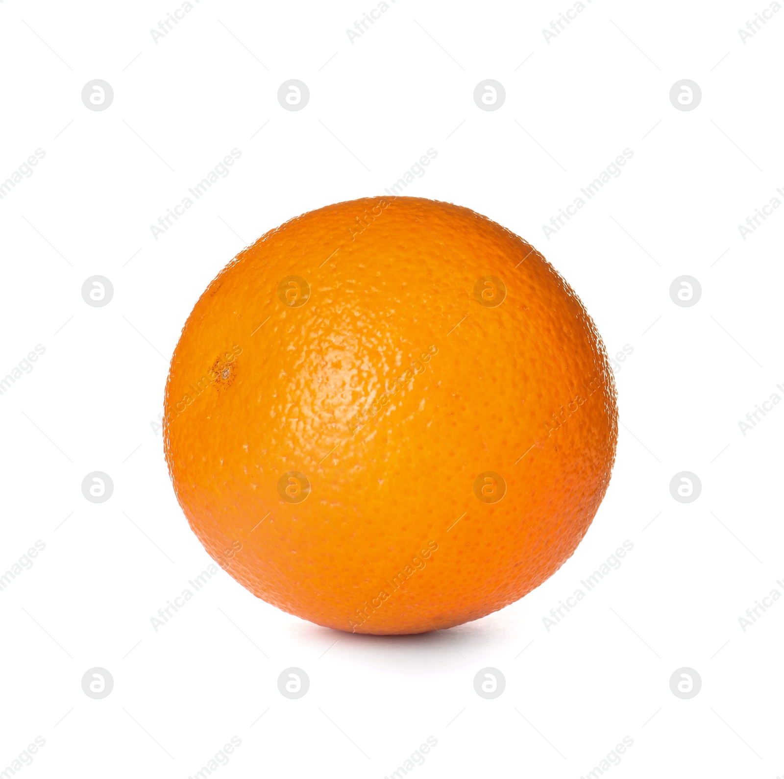 Photo of Fresh ripe orange isolated on white. Citrus fruit