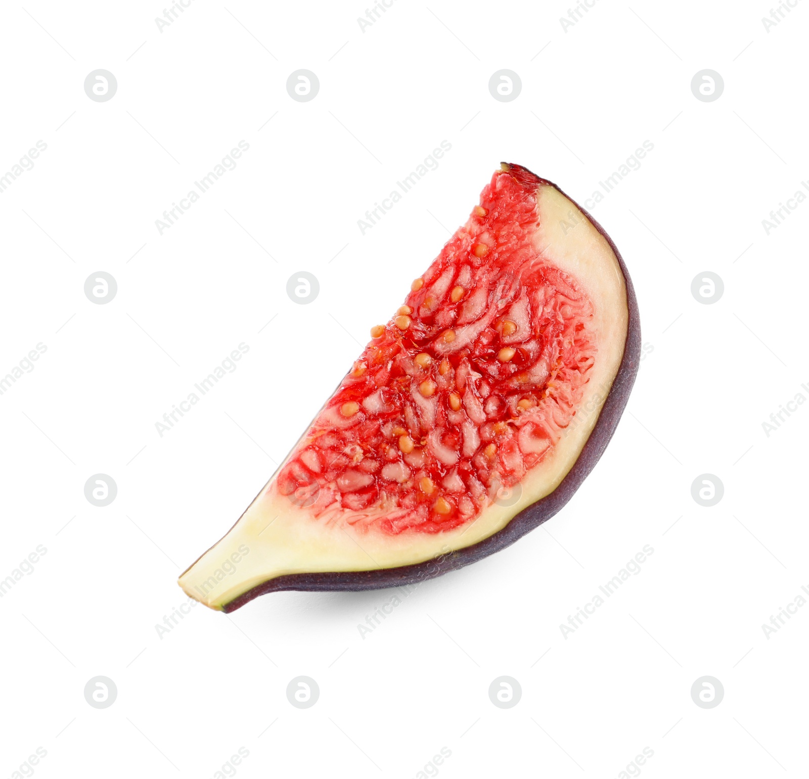 Photo of Piece of fresh fig isolated on white