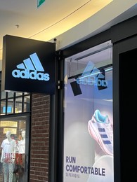 WARSAW, POLAND - JULY 17, 2022: Adidas store in shopping mall
