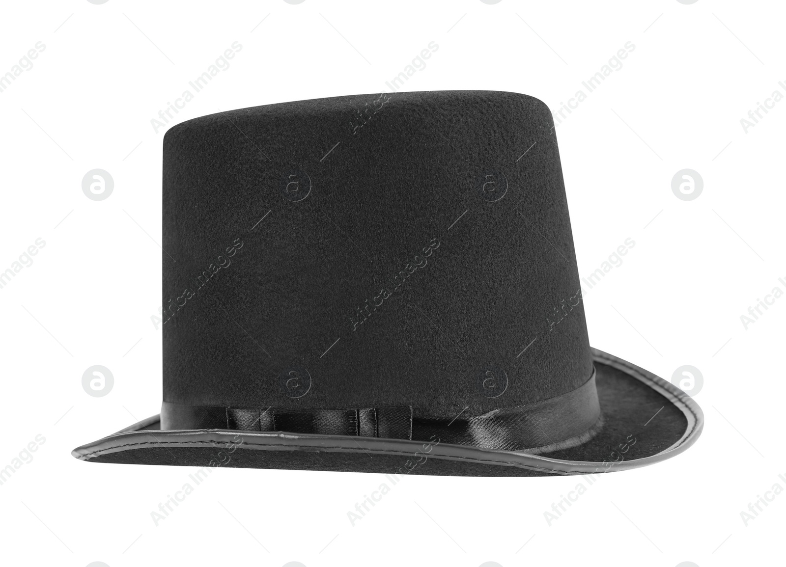 Photo of Black magician top hat isolated on white