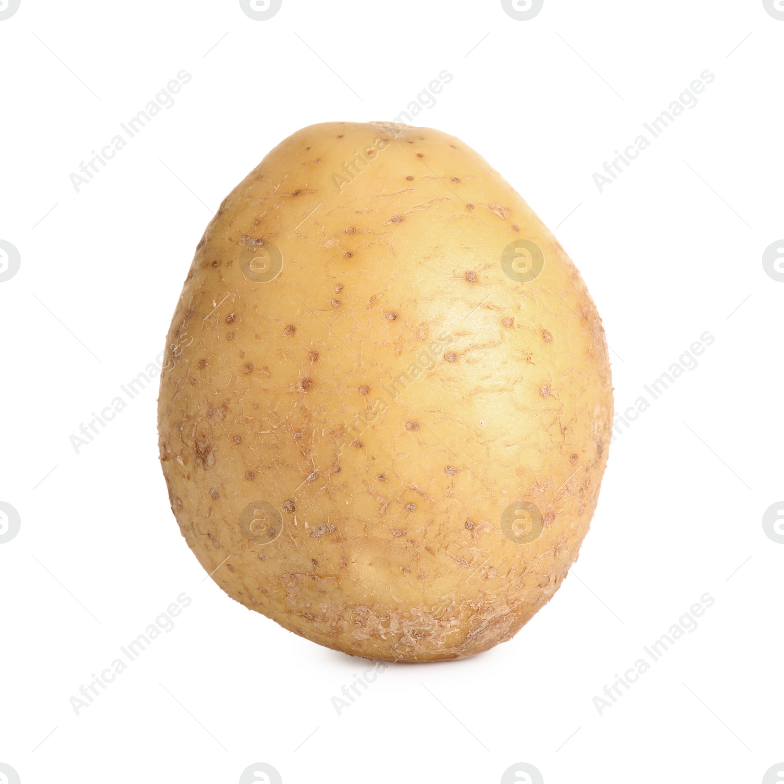 Photo of Fresh raw organic potato isolated on white