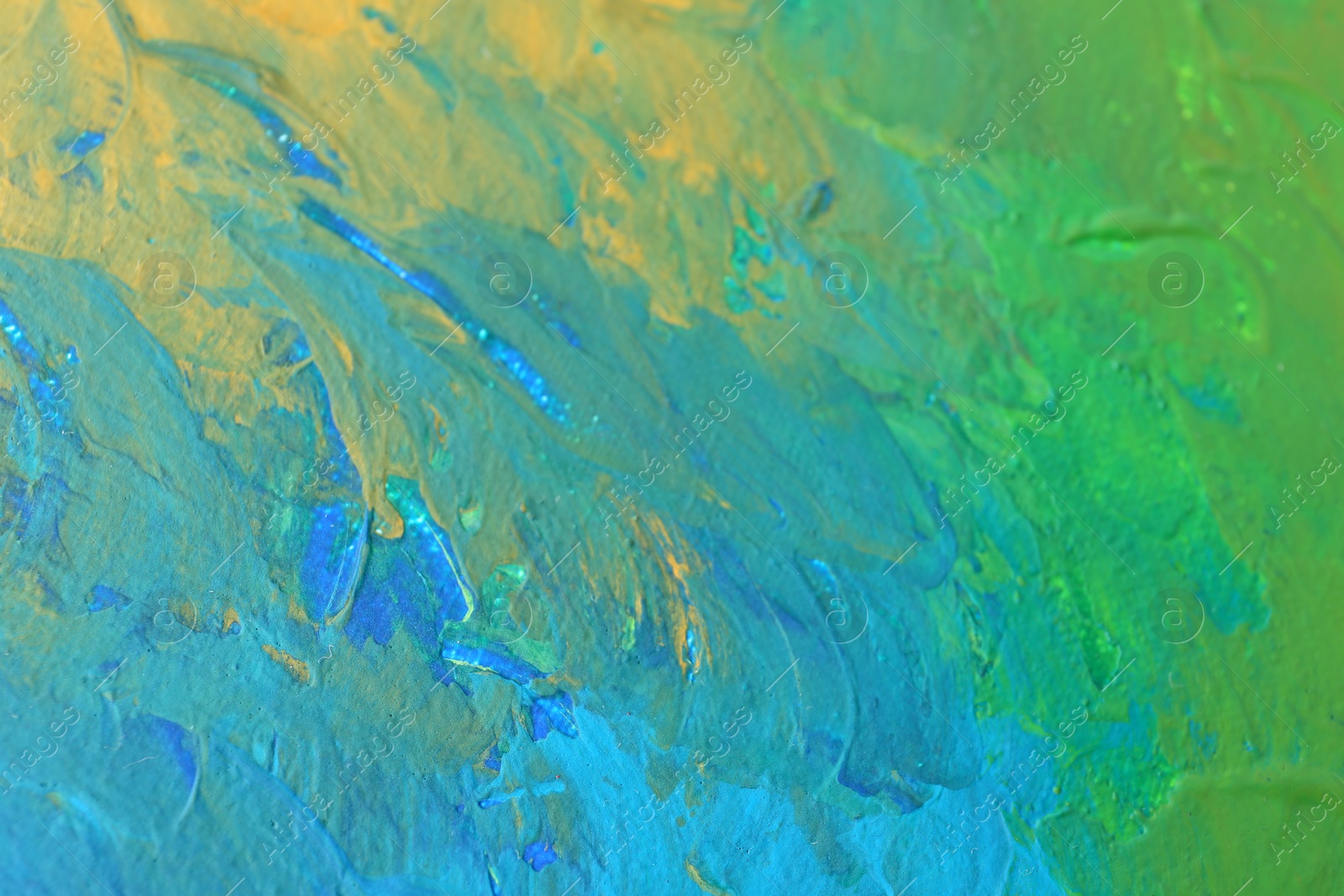 Photo of Abstract colorful artwork as background, closeup view