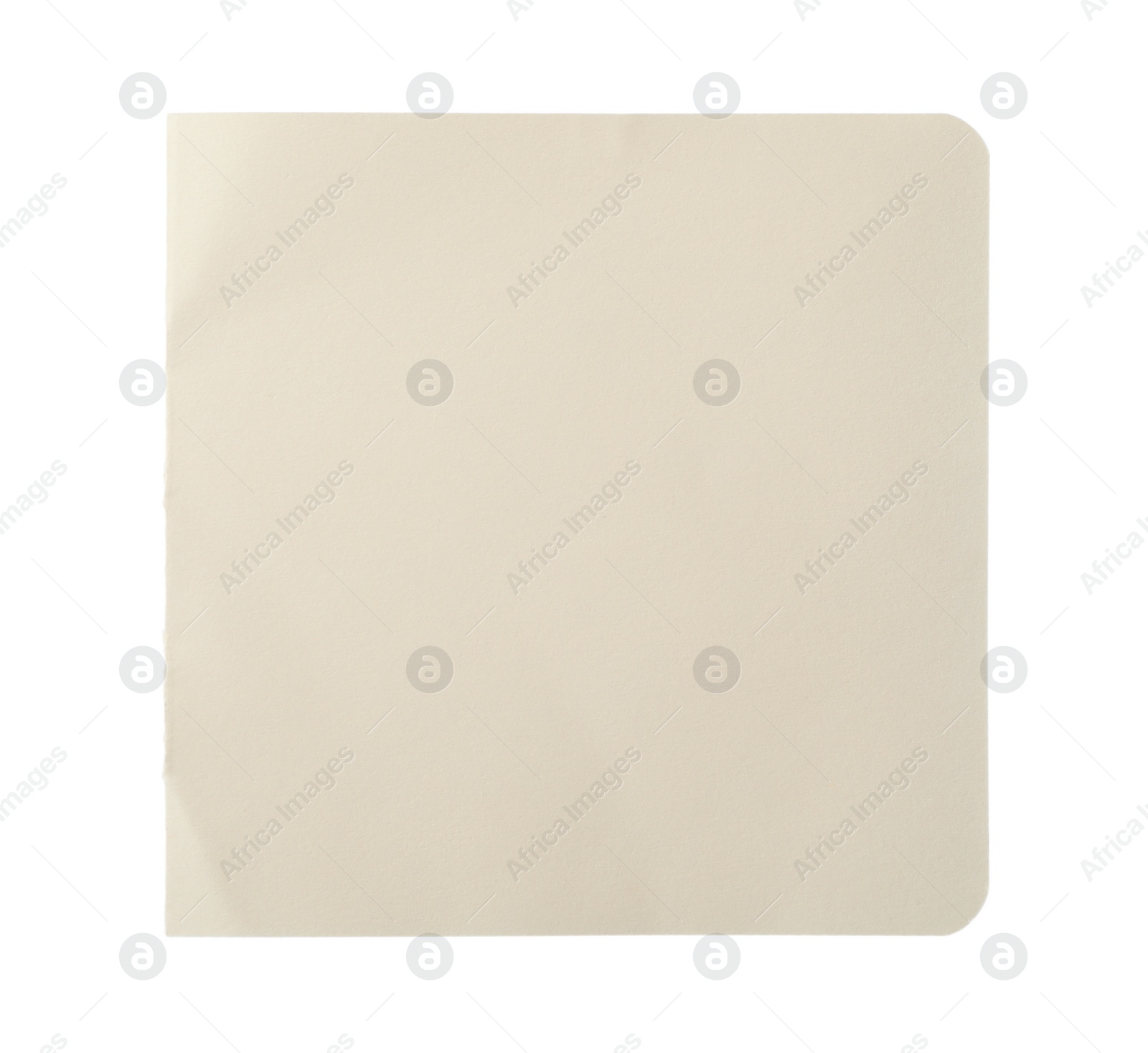 Photo of Blank notebook paper isolated on white. Space for design