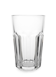 Photo of Clean empty high glass isolated on white