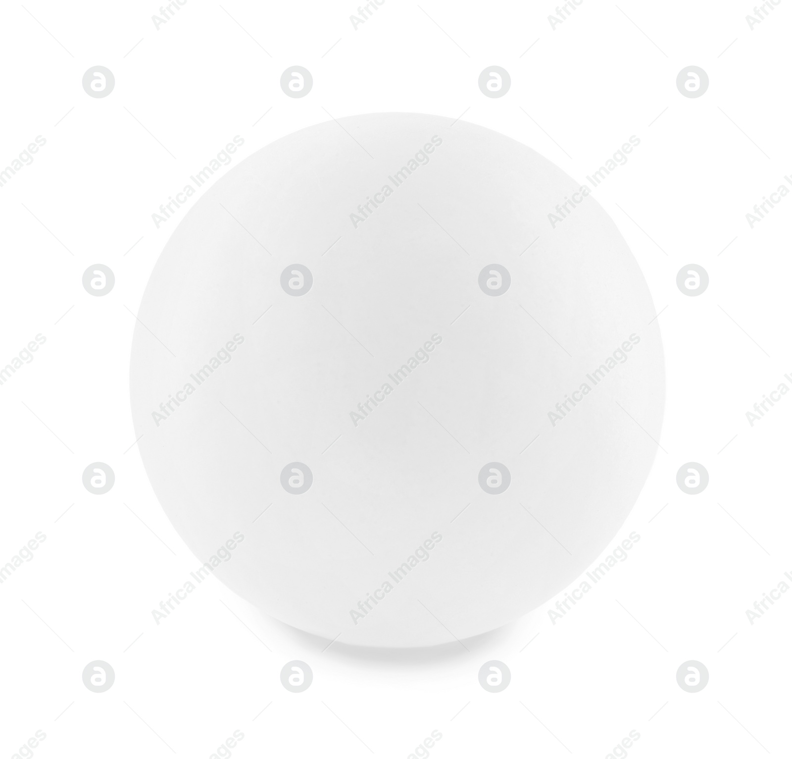 Photo of One ping pong ball isolated on white. Sport equipment