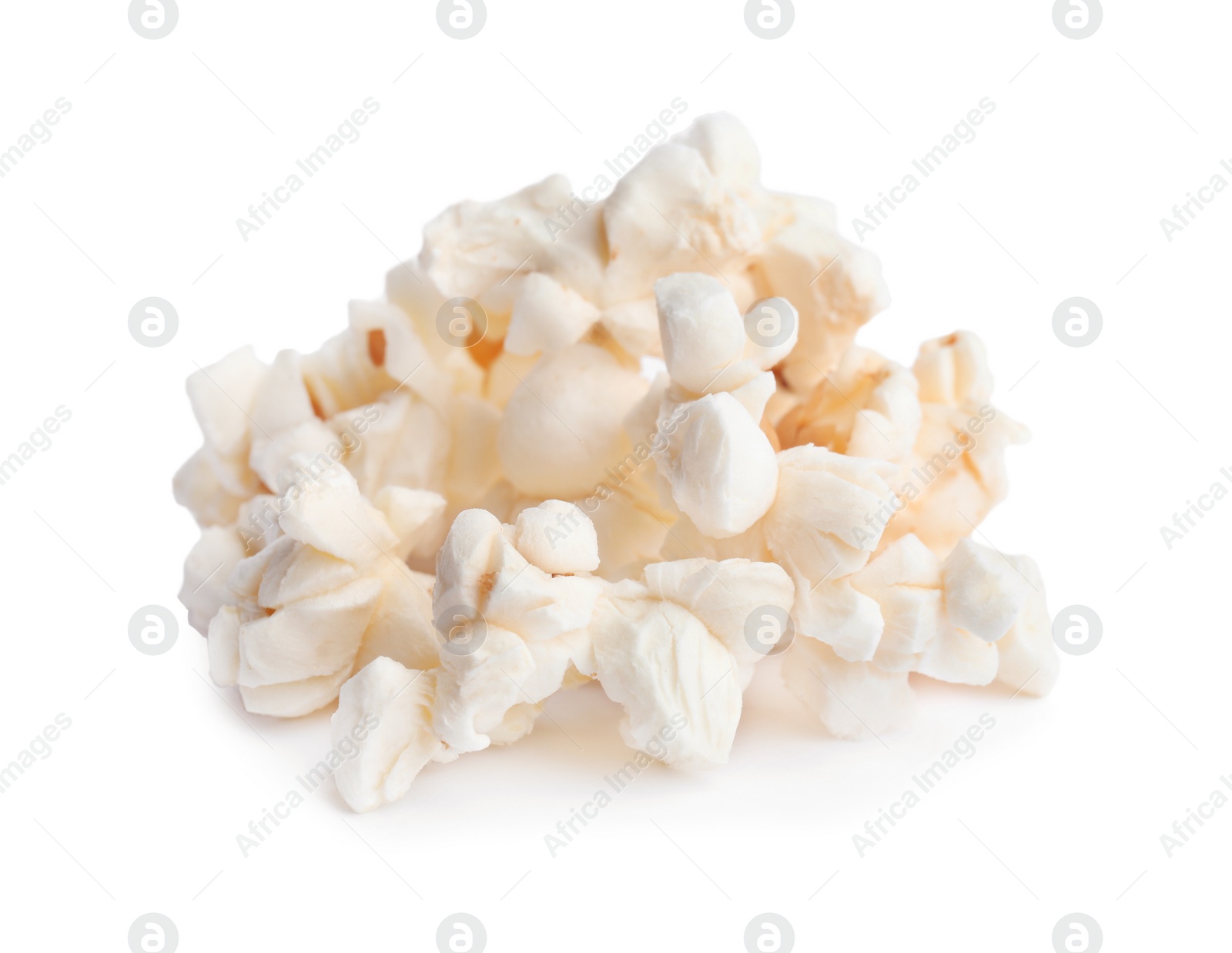 Photo of Tasty fresh pop corn isolated on white