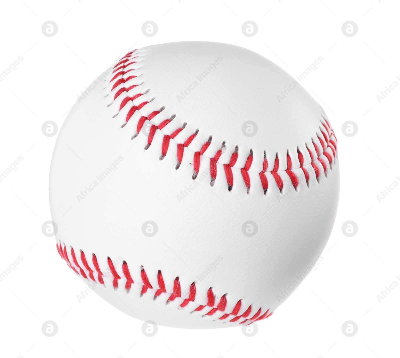 Photo of One baseball ball isolated on white. Sport equipment