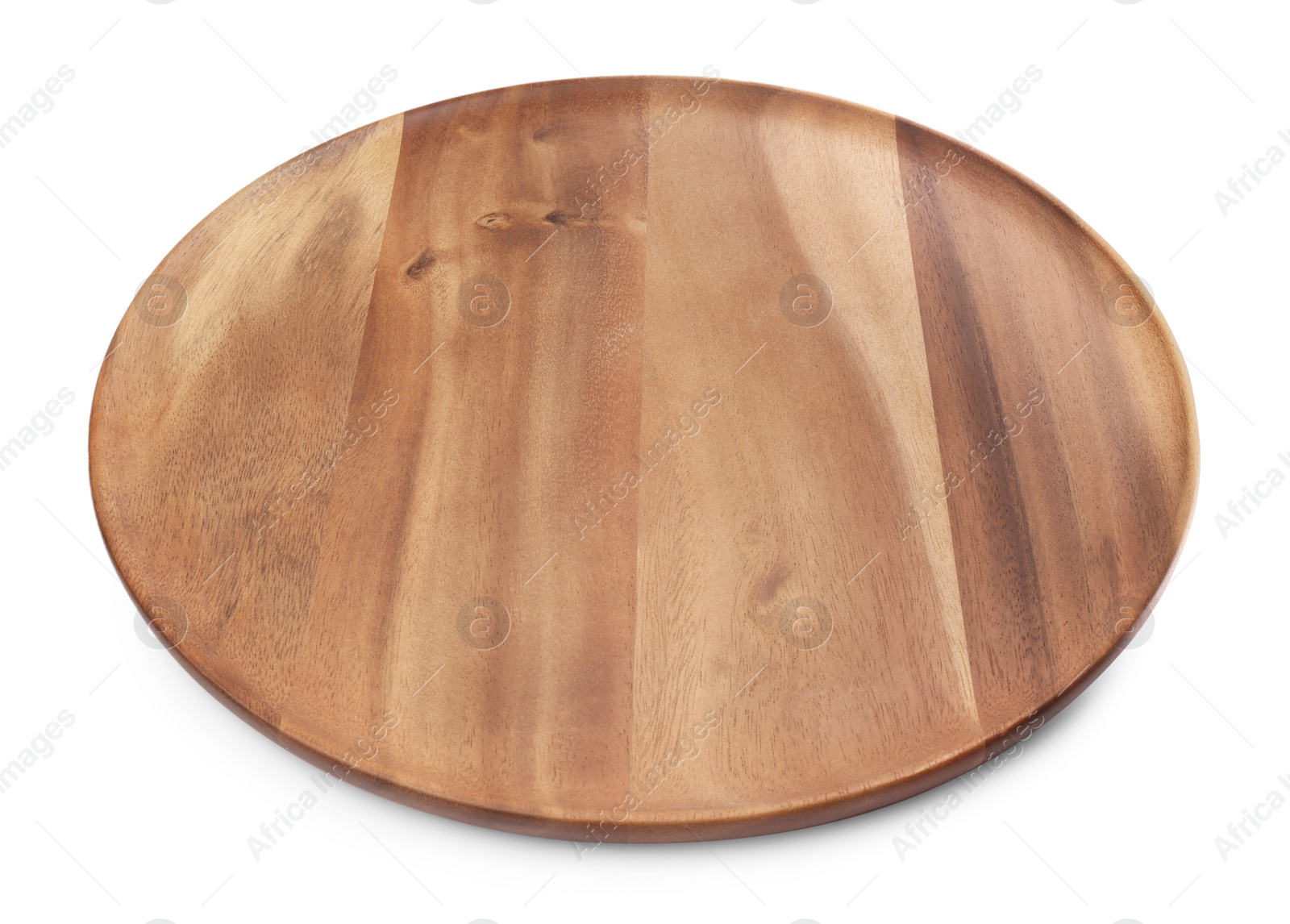 Photo of One new wooden board on white background