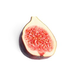 Photo of Half of fresh fig isolated on white