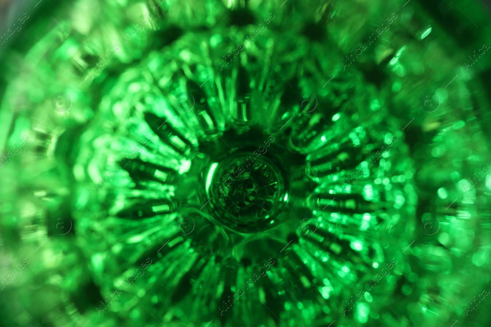 Photo of Absinthe in glass as background, top view. Alcoholic drink
