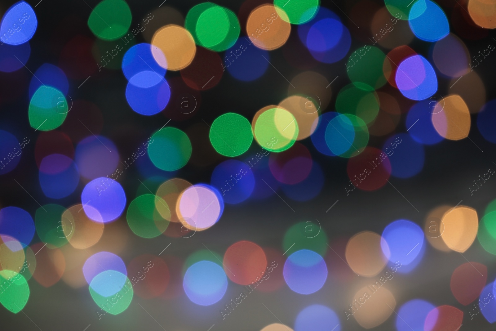 Photo of Beautiful colorful lights as background. Bokeh effect