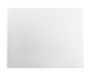 Photo of Blank canvas isolated on white. Mockup for design