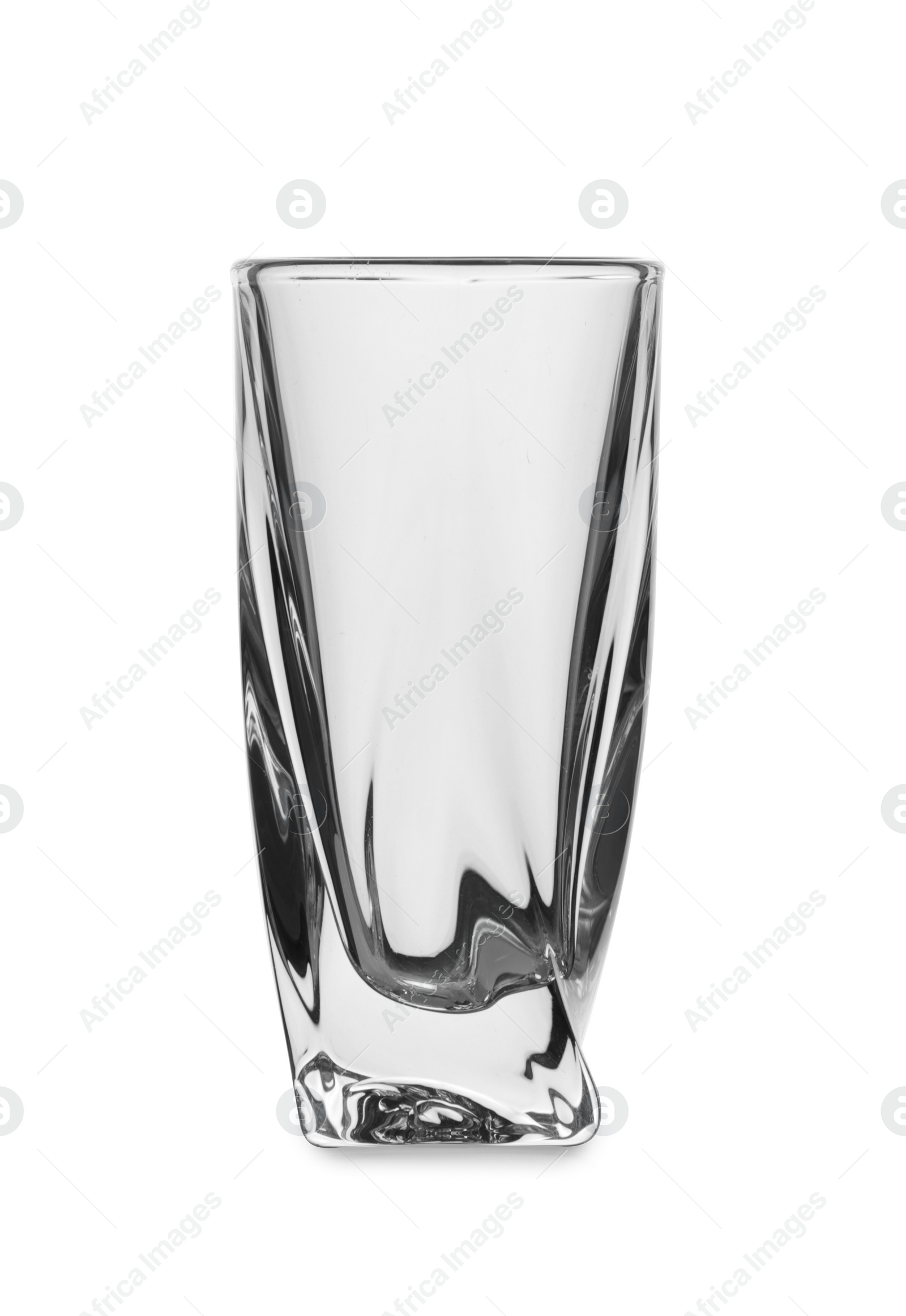 Photo of Elegant clean empty highball glass isolated on white