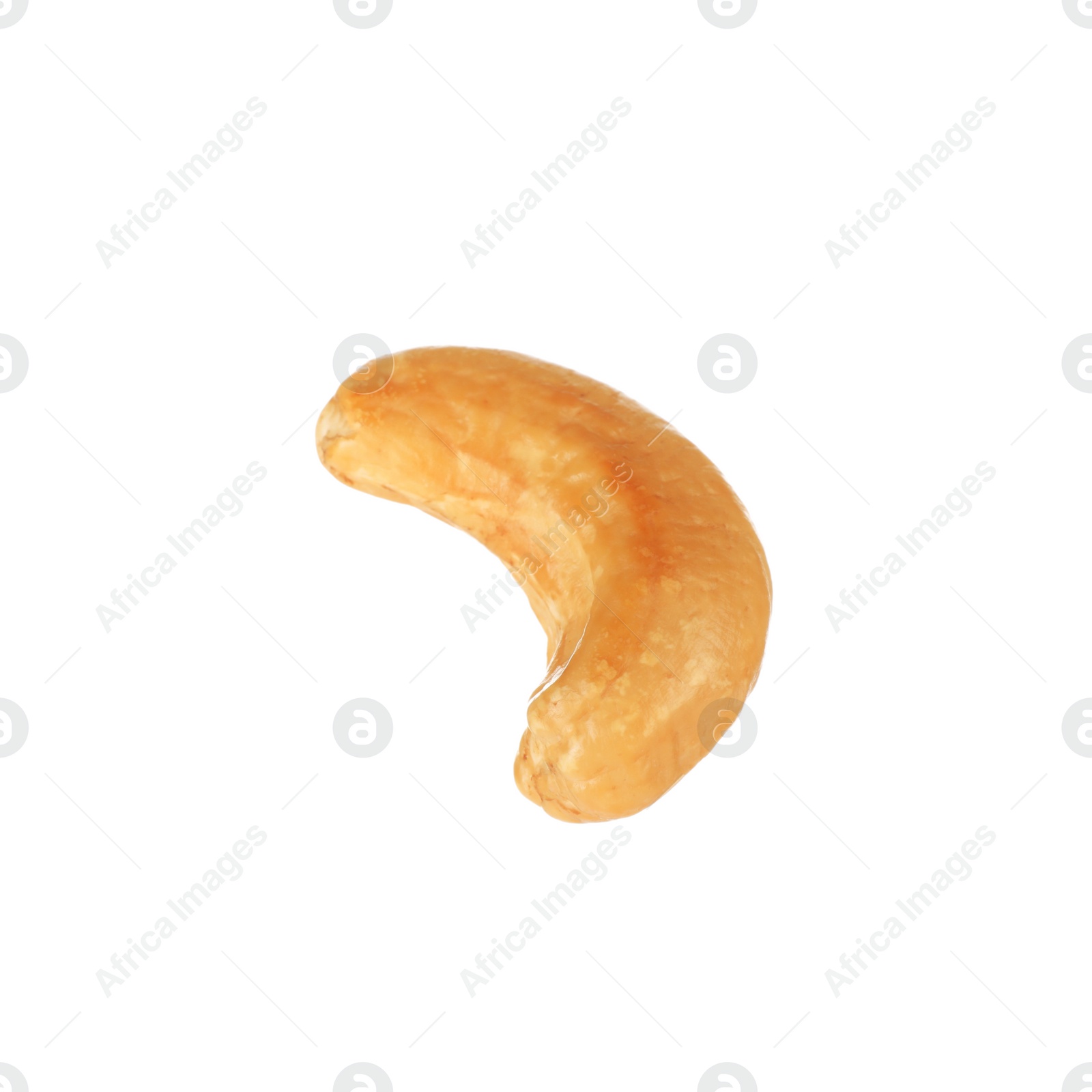 Photo of Tasty organic cashew nut isolated on white