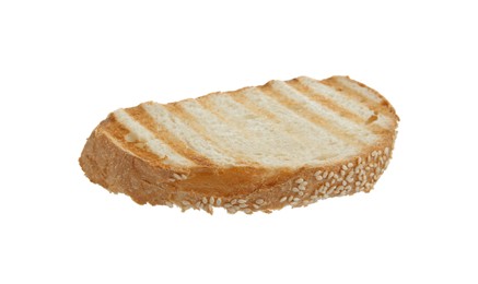 Photo of Slice of toasted bread isolated on white