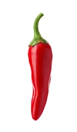 Photo of Red hot chili pepper on white background