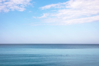 Photo of Beautiful view of sea and blue sky on sunny day