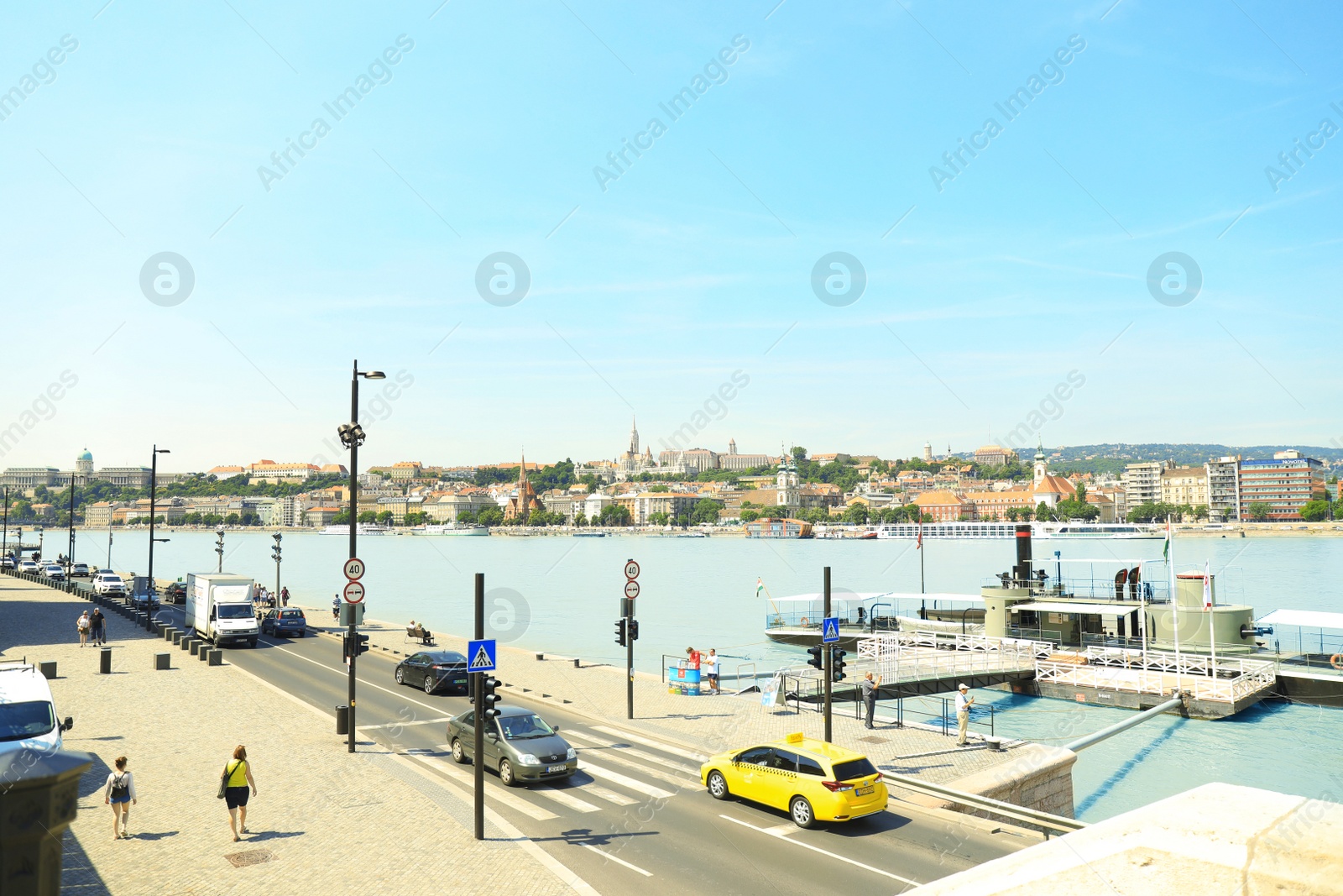 Photo of BUDAPEST, HUNGARY - JUNE 18, 2019: Beautiful view with Danube river, Saint Anne Parish of Upper Watertown and Fisherman's Bastion