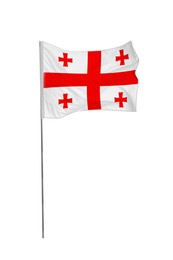 Image of National flag of Georgia isolated on white