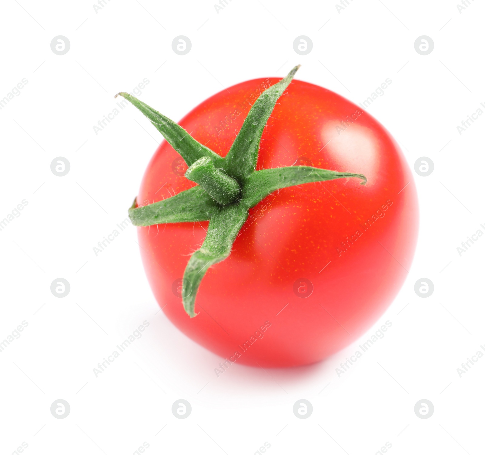 Photo of Fresh organic cherry tomato isolated on white