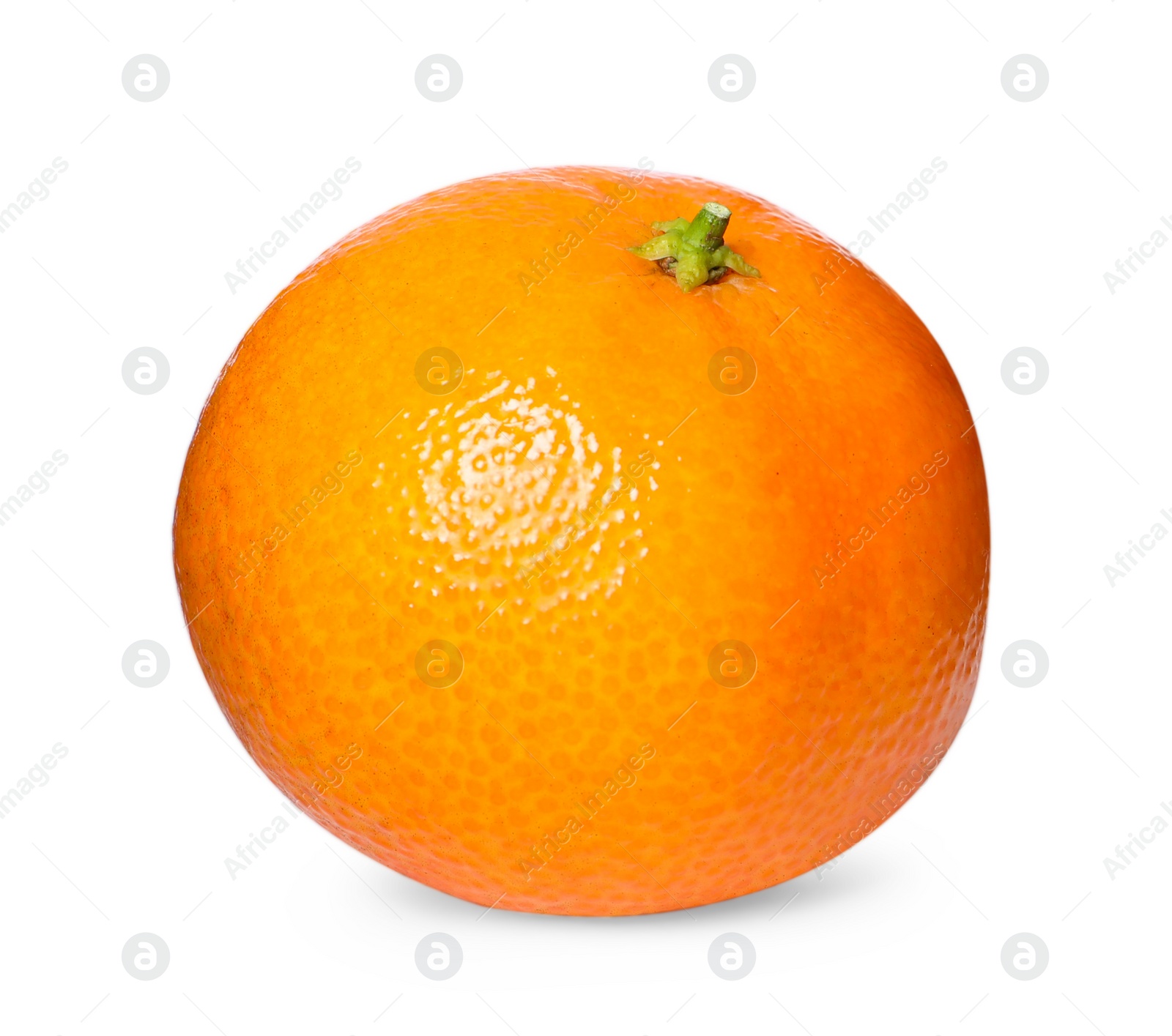 Photo of Fresh ripe juicy tangerine isolated on white