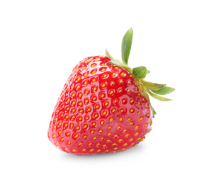 Photo of Delicious fresh ripe strawberry isolated on white