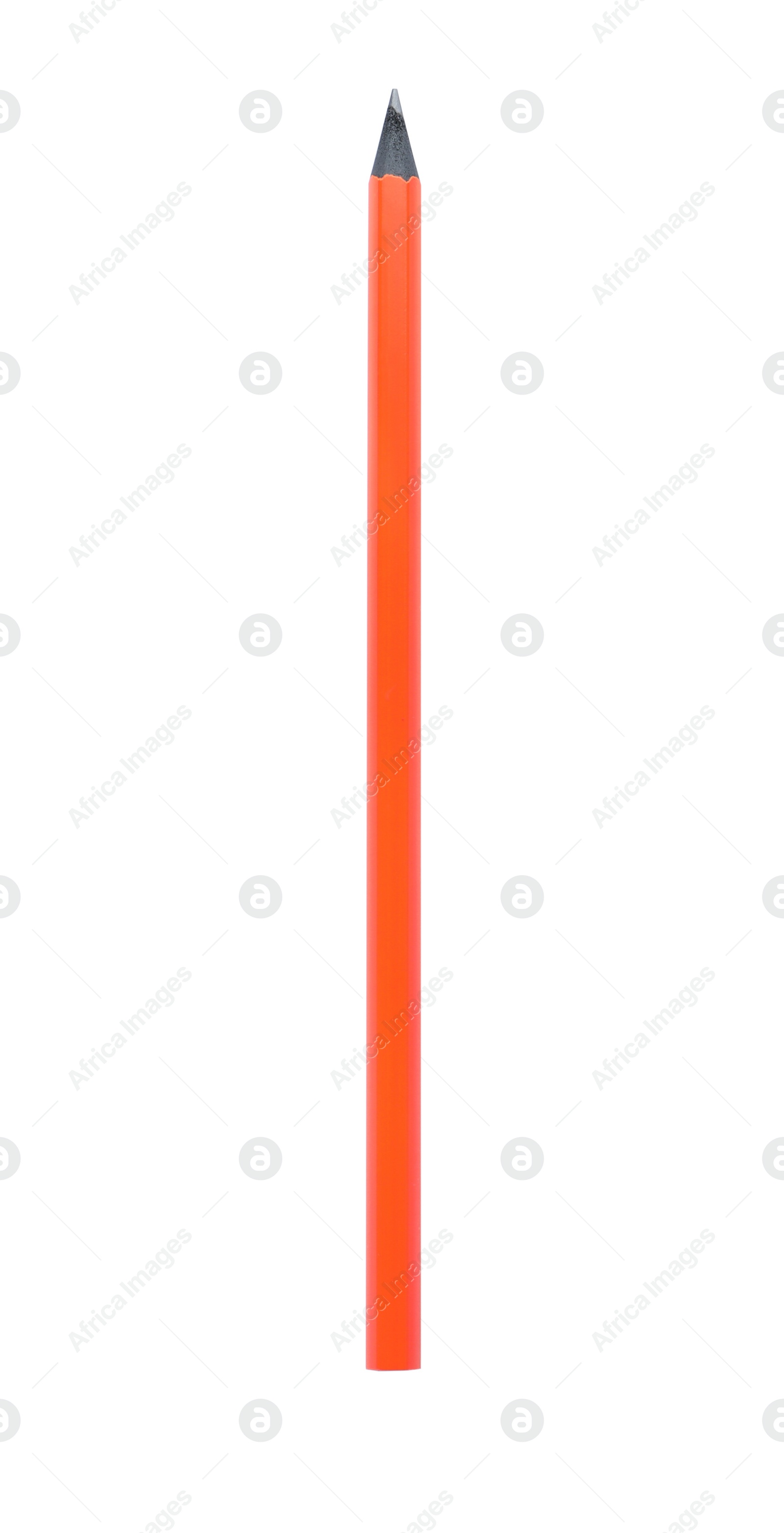 Photo of New pencil isolated on white. School stationery