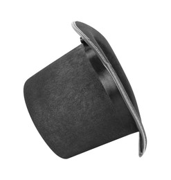 Photo of Black magician top hat isolated on white