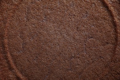 Delicious homemade sponge cake as background, closeup