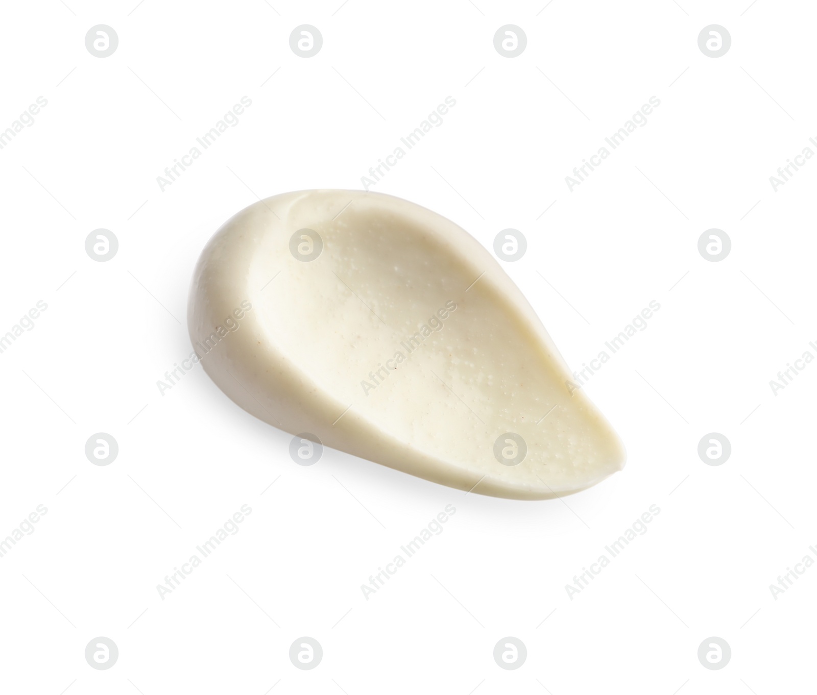 Photo of Sample of facial cream isolated on white