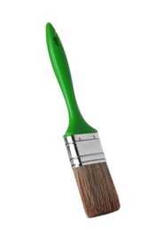 New paint brush on white background. Decorating tool