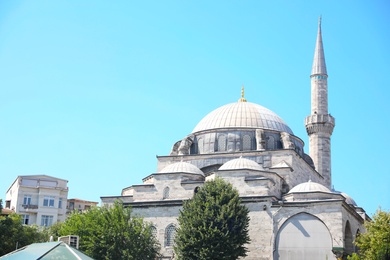 Photo of ISTANBUL, TURKEY - AUGUST 10, 2019: Beautiful Sultan Ahmed Mosque (Blue Mosque) on sunny day