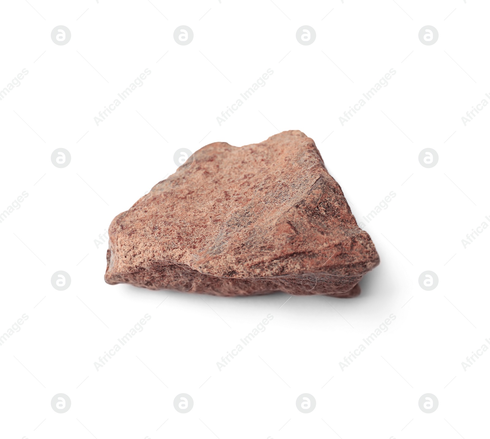 Photo of Delicious chocolate chunk on white background