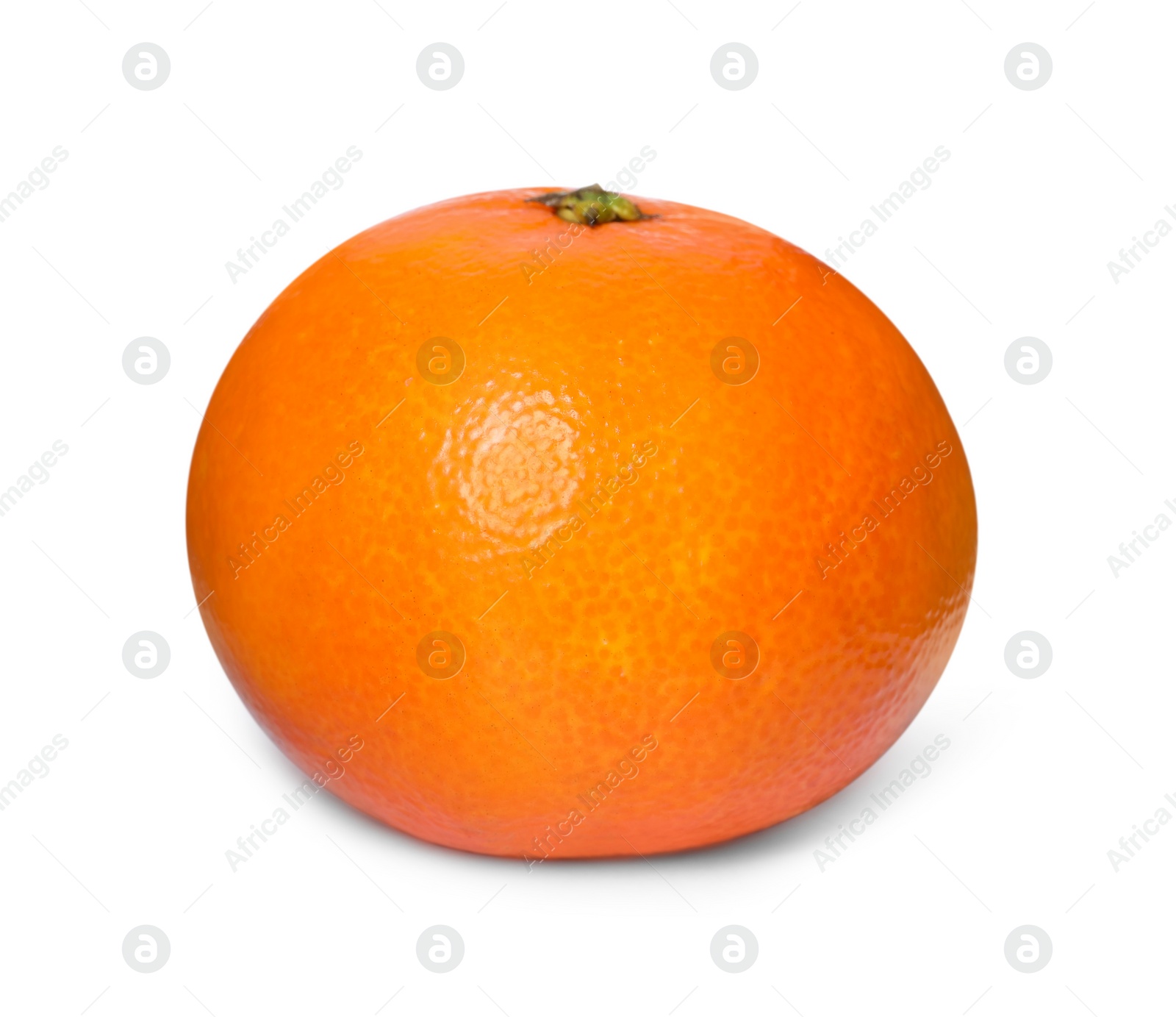 Photo of Fresh ripe juicy tangerine isolated on white