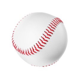 Photo of One baseball ball isolated on white. Sport equipment