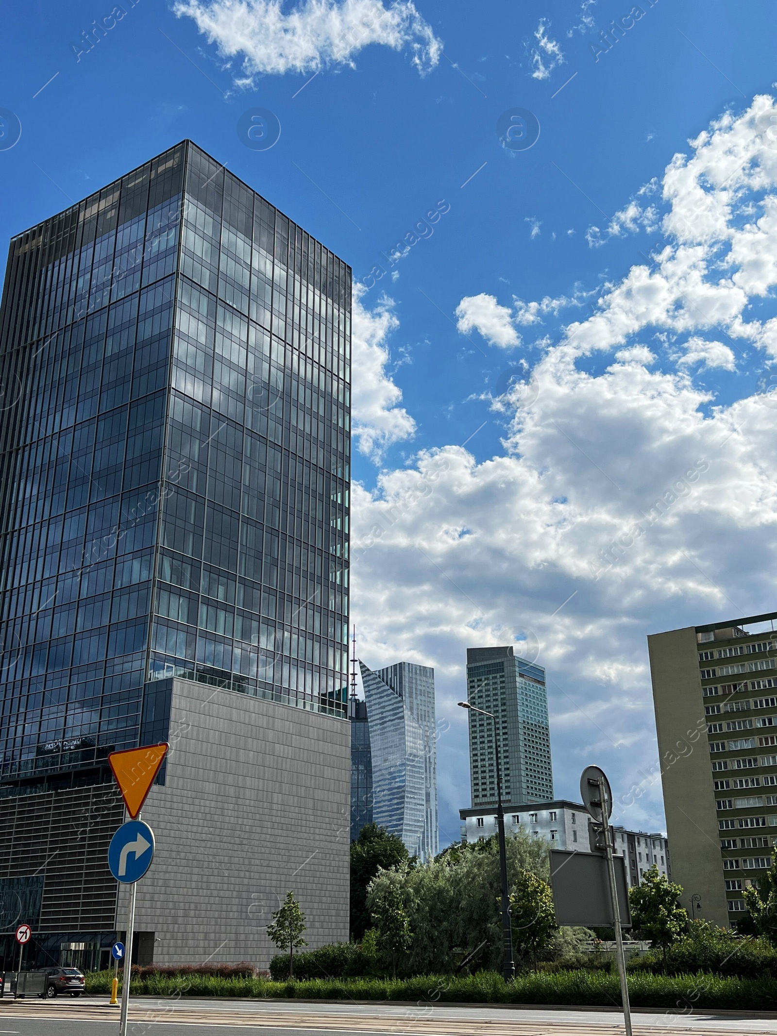 Photo of Beautiful view of modern buildings on sunny day