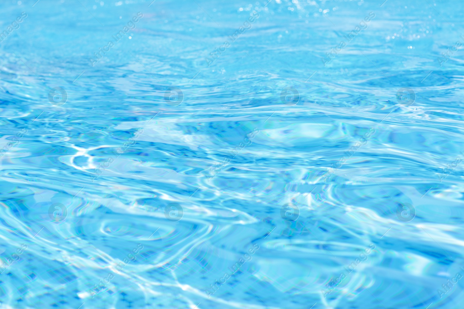 Photo of Rippled water in swimming pool as background