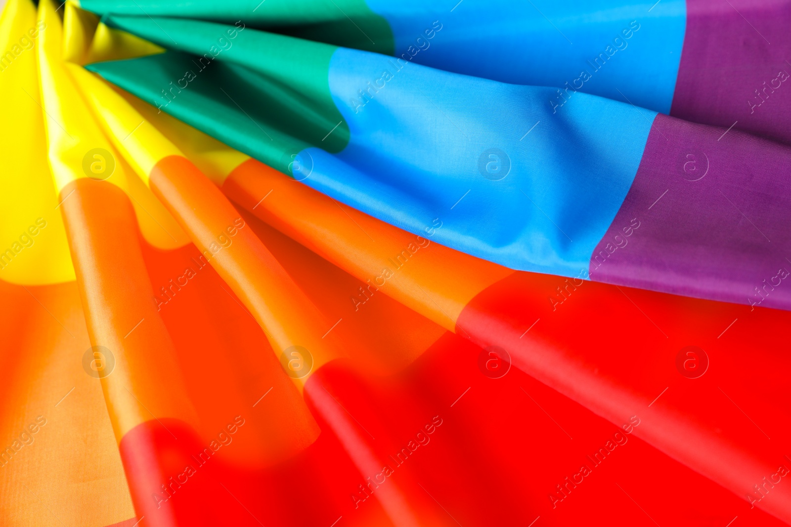 Photo of Rainbow gay flag as background. LGBT concept