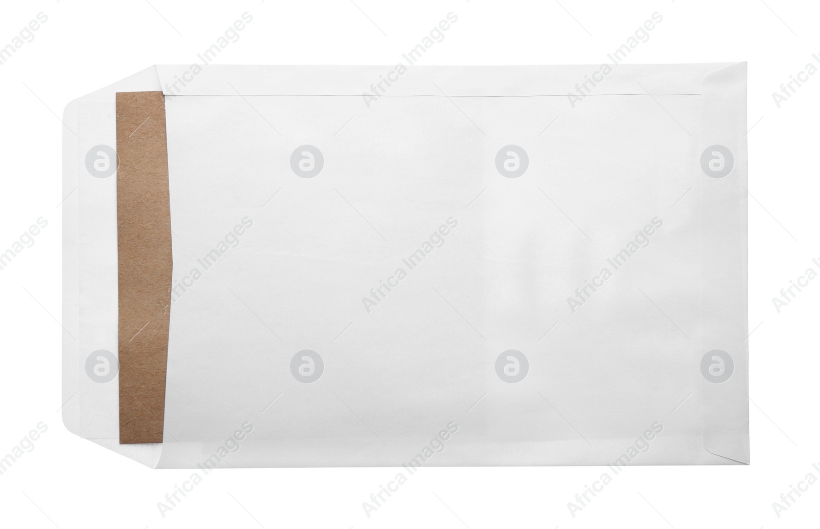 Photo of Paper envelope isolated on white. Mail service