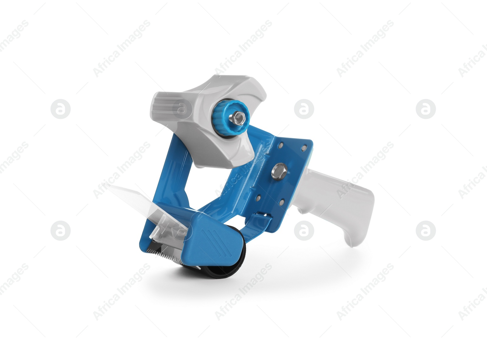 Photo of One handheld tape dispenser isolated on white