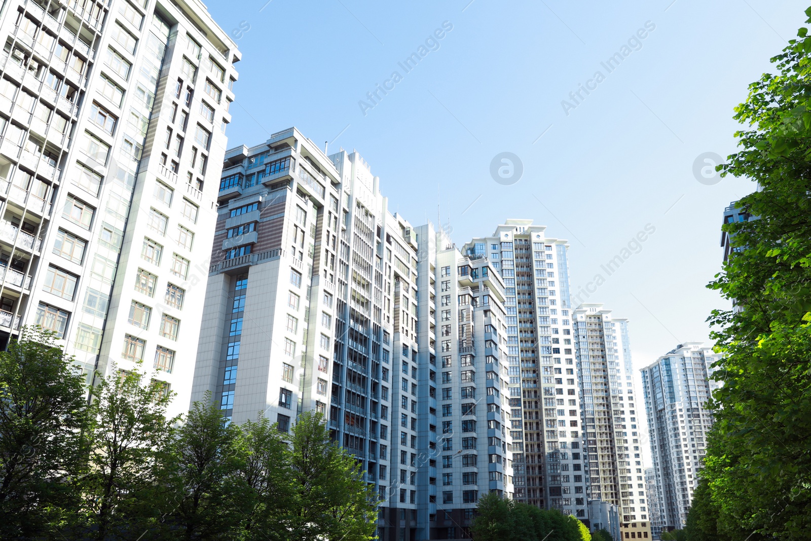 Photo of Beautiful view of modern buildings on sunny day