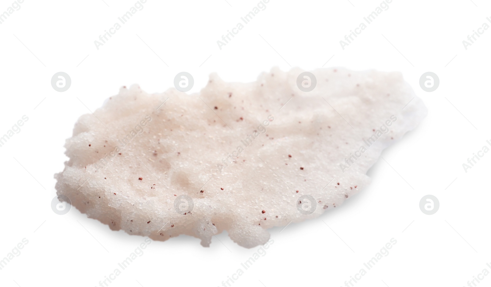 Photo of Sample of scrub on white background, top view