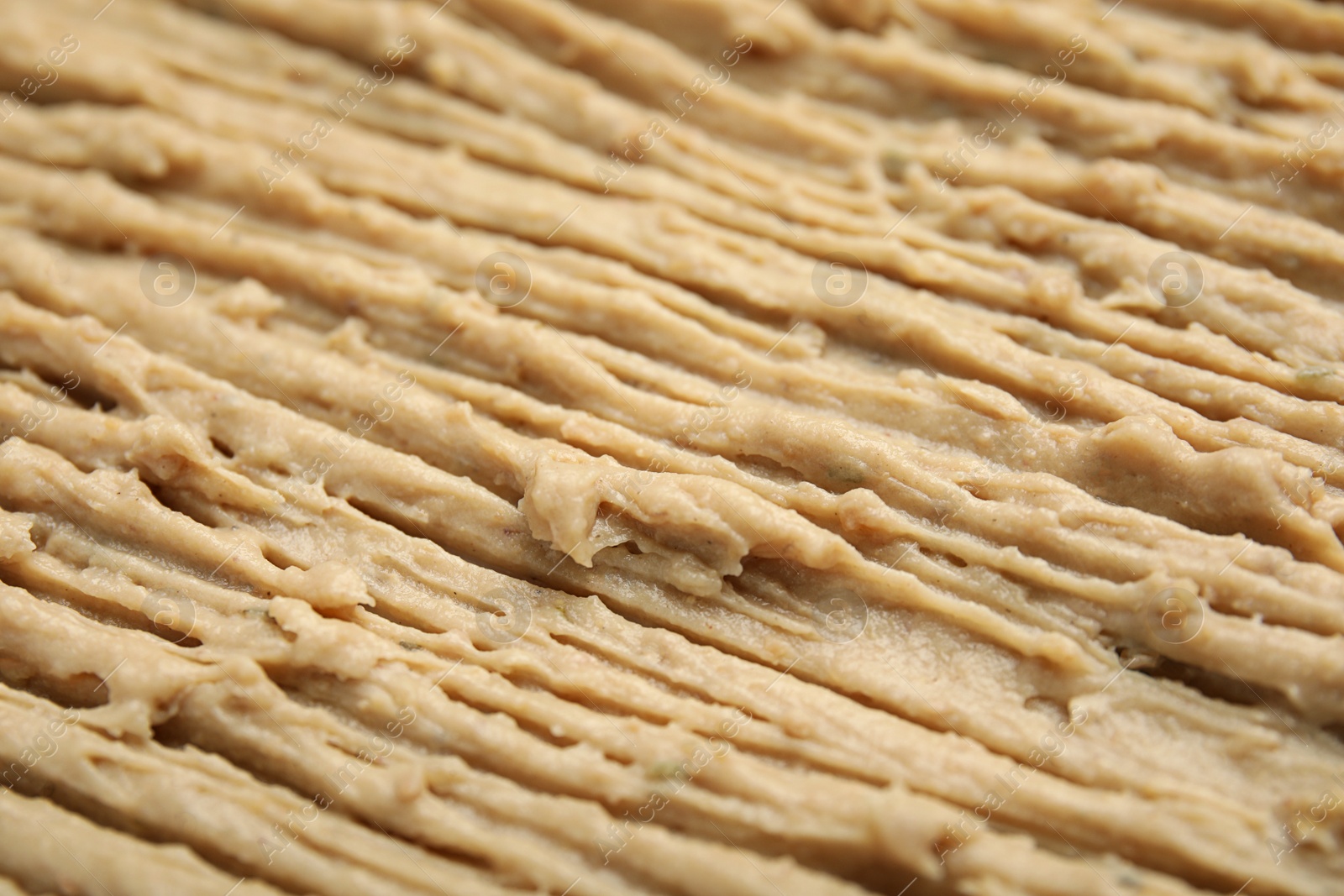 Photo of Texture of delicious liverwurst as background, closeup