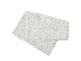 Fabric napkin for table setting on white background