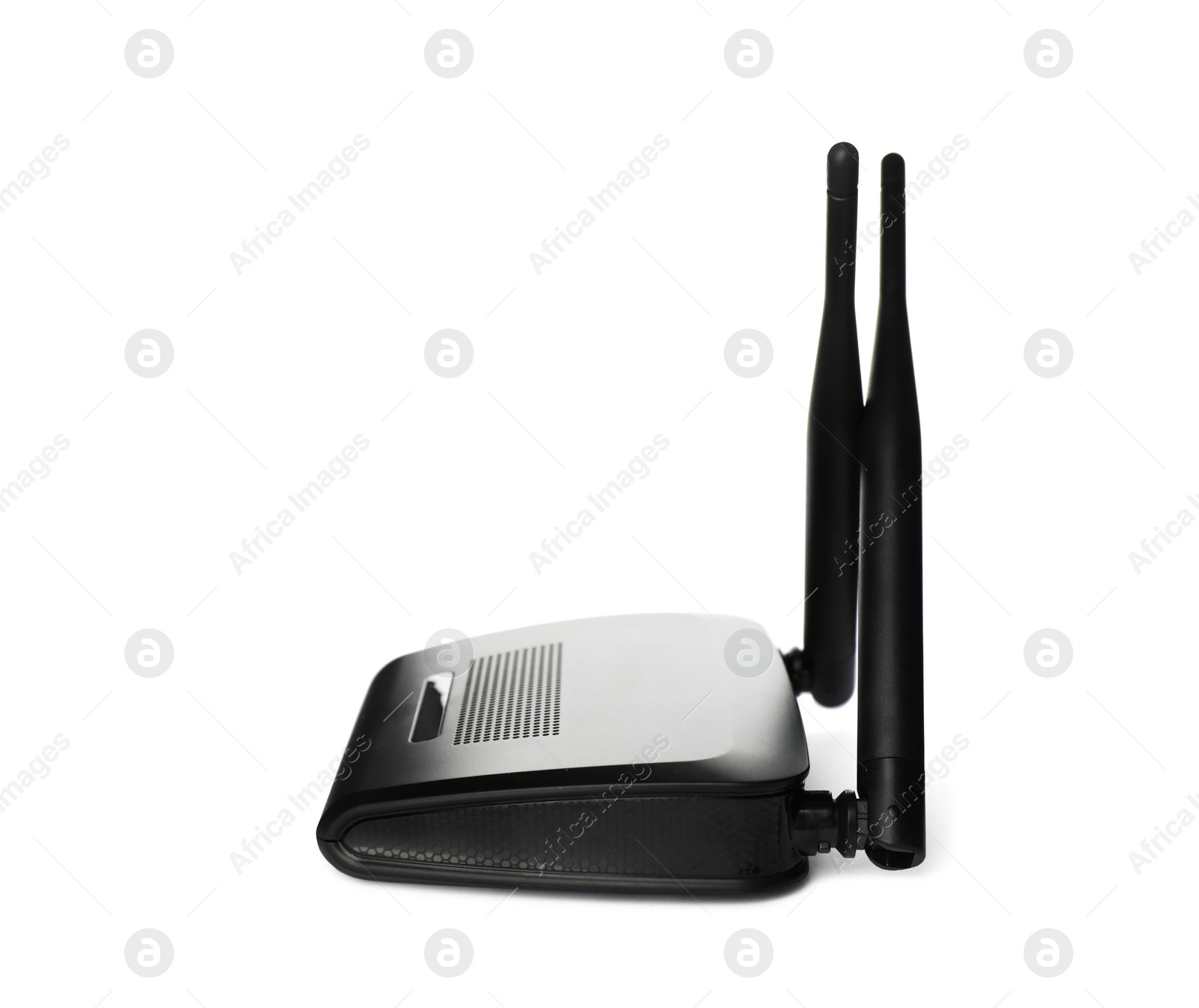 Photo of New modern Wi-Fi router isolated on white