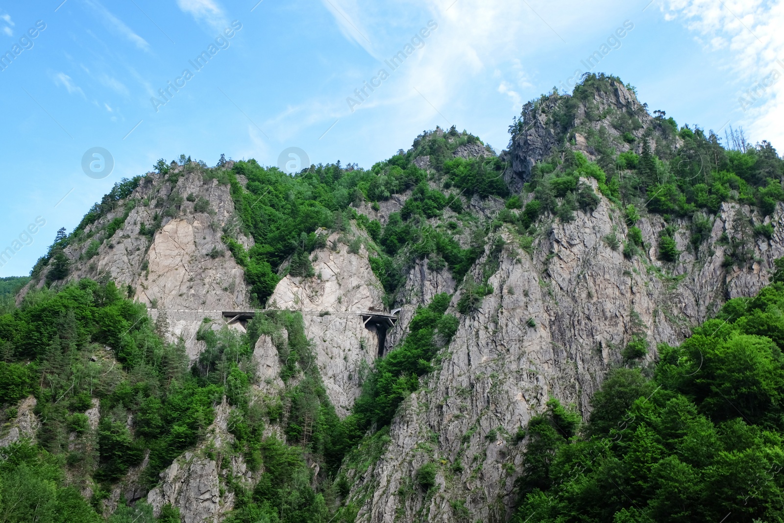 Photo of Picturesque view of beautiful mountains on sunny day