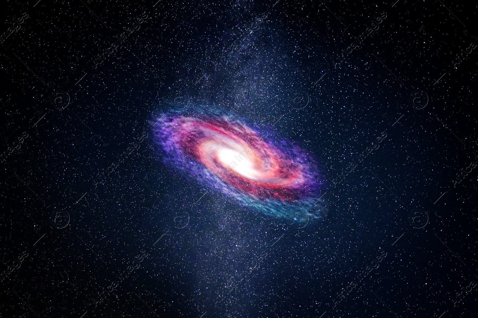 Image of Shiny galaxy and stars in celestial cosmos