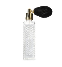 Photo of Vintage bottle of perfume isolated on white