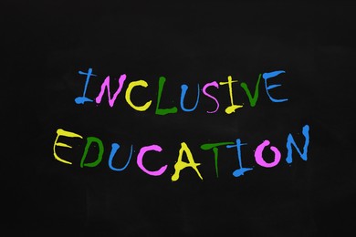 Image of Phrase INCLUSIVE EDUCATION written on blackboard. DEI concept