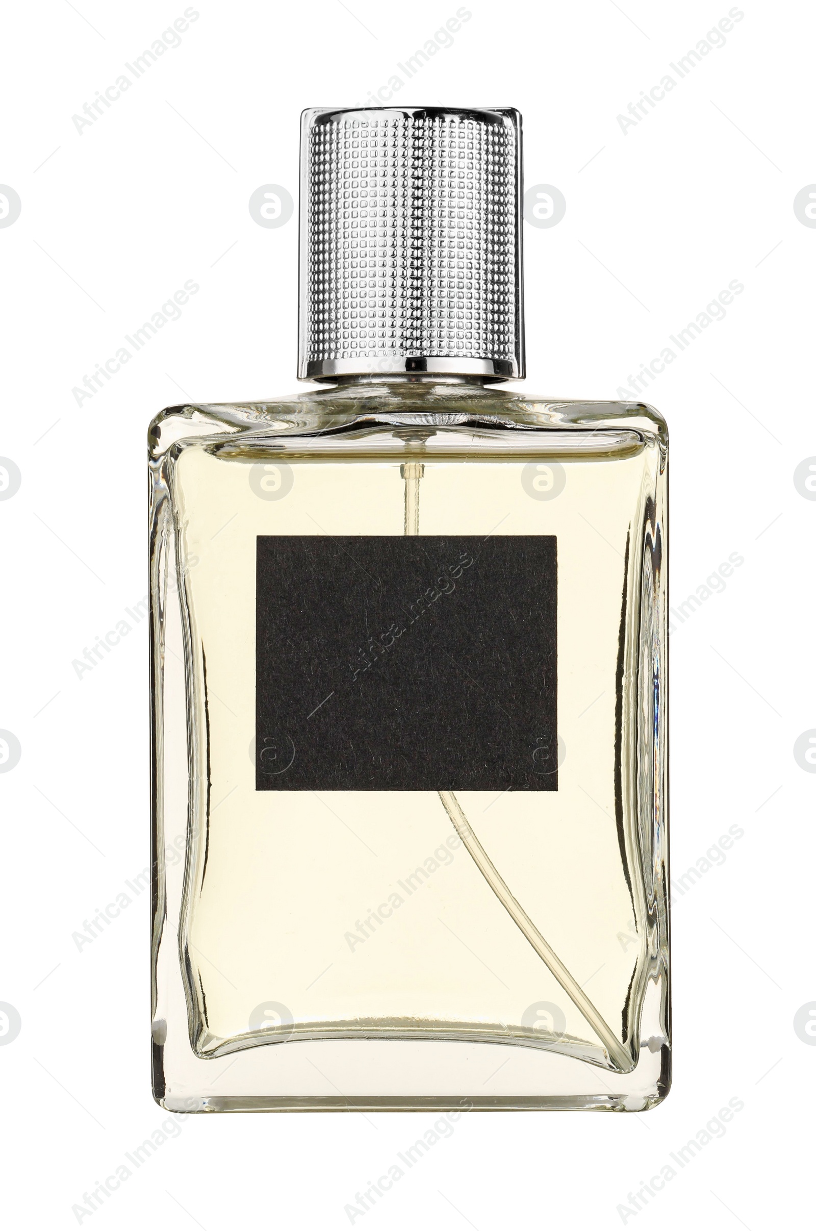 Photo of Luxury perfume in bottle isolated on white